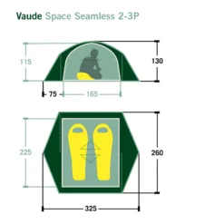VAUDE SPACE SEAMLESS 2-3P - Kuppelzelt | Leichtes & wetterfestes Zelt für 2-3 Personen 21 VAUDE SPACE SEAMLESS 2-3P - Kuppelzelt | Leichtes & wetterfestes Zelt für 2-3 Personen -Angebote Bergsport Store 5637736449 dvmemuc space seamless 23p vaude 24