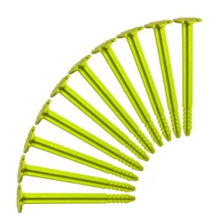 Swiss Piranha ZELTHERINGE 10ER-SET IM SÄCKLI - Hochwertige Zeltheringe für Camping und Outdoor