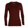 Icebreaker W 200 OASIS LS CREWE Damen - Funktionsshirt für Ski & Outdoor | Merino-Wolle | Atmungsaktiv