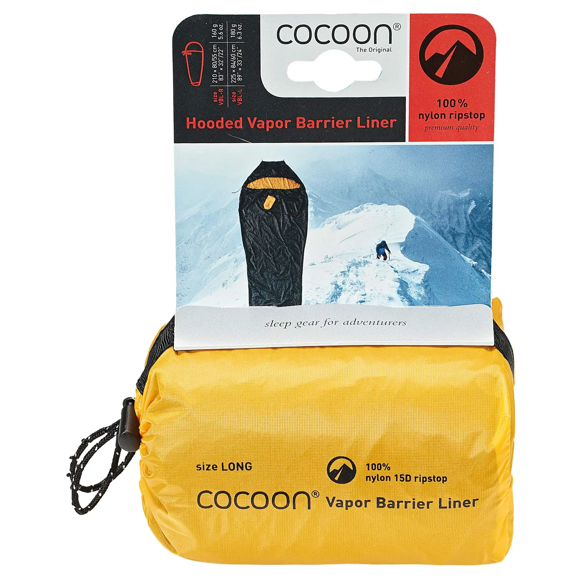 Cocoon HOODED VAPOR BARRIER LINER - Schlafsack Inlett für optimale Wärme und Komfort 4 Cocoon HOODED VAPOR BARRIER LINER - Schlafsack Inlett für optimale Wärme und Komfort – Bild 2