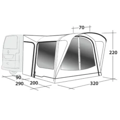Outwell PARKVILLE 200SA - Busvorzelt | Dachzelt für Camping und Outdoor-Abenteuer -Angebote Bergsport Store 5638031663 l parkville 200sa outwell 24