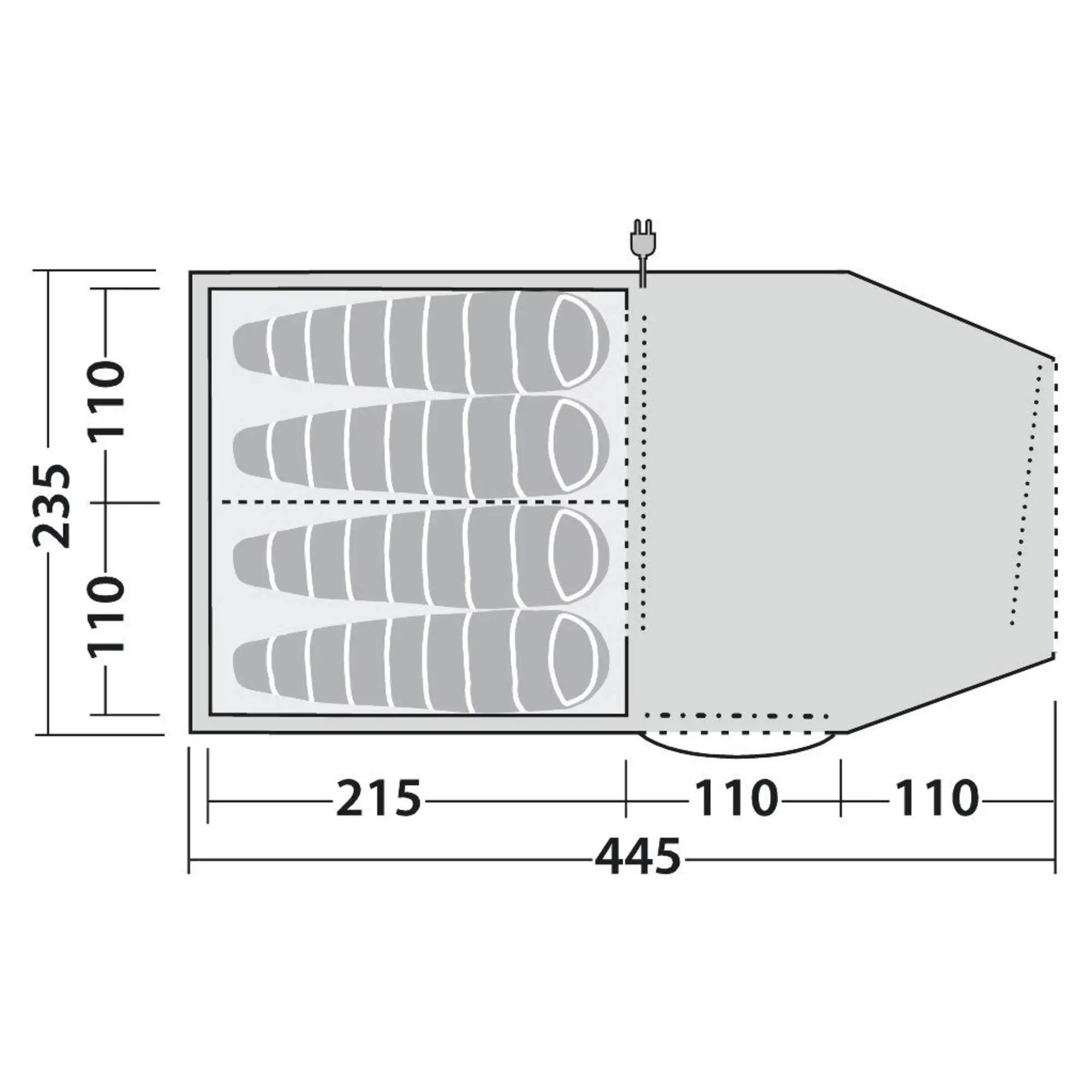 Robens DOUBLE DREAMER 4 - Tunnelzelt | 4-Personen Zelt | Robust & Wetterfest 6 Robens DOUBLE DREAMER 4 - Tunnelzelt | 4-Personen Zelt | Robust & Wetterfest – Bild 4